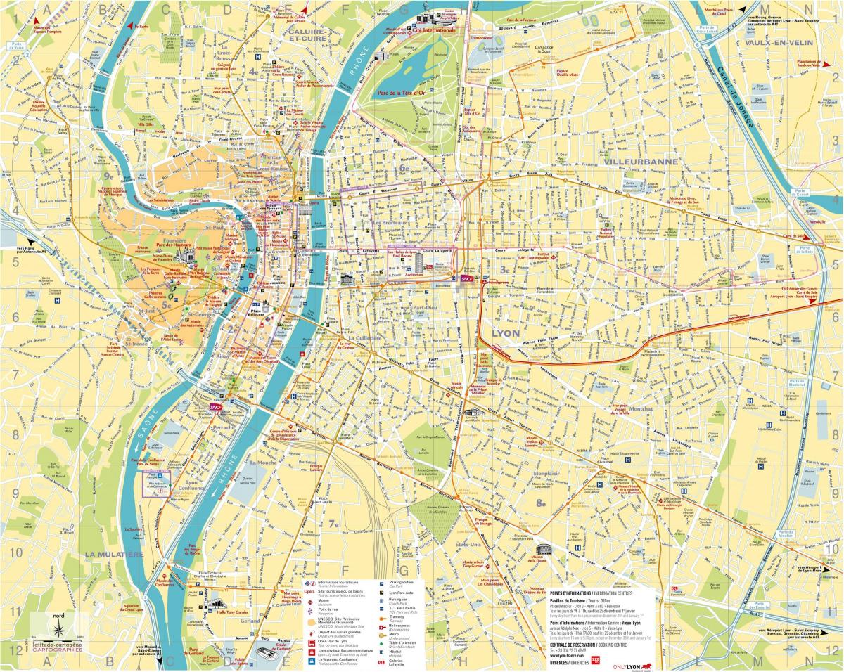Lyon haritaları