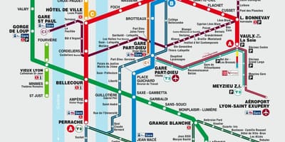 Lyon metro haritası