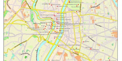 Lyon turistik haritası